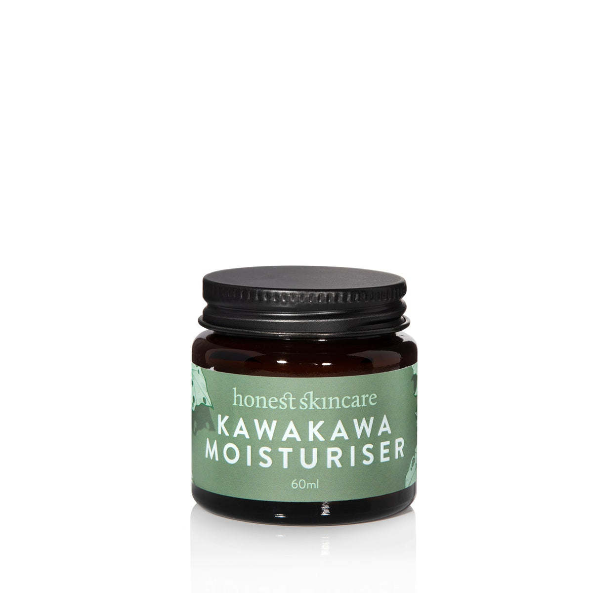Kawakawa Ultra-Nourishing Moisturiser, a moisturiser for all skin types by Honest Skincare in a 60ml jar.