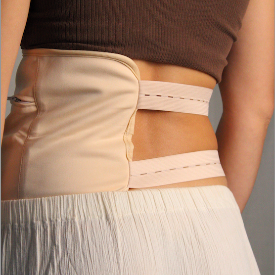 Close-up of a waist wrap from the Organic Castor Oil Waist Starter Pack, designed for comfort and support.